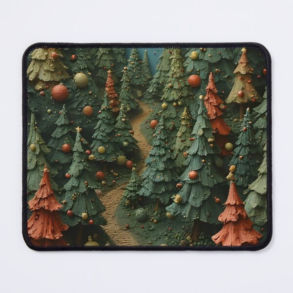 Item preview, Modeled Christmas tree forest path with ornaments designed and sold by Mianku | Für das Leben.