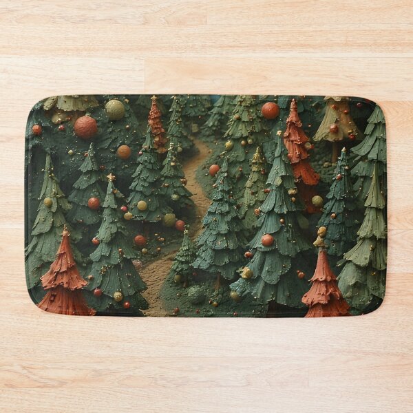 Item preview, Modeled Christmas tree forest path with ornaments designed and sold by Mianku | Für das Leben.