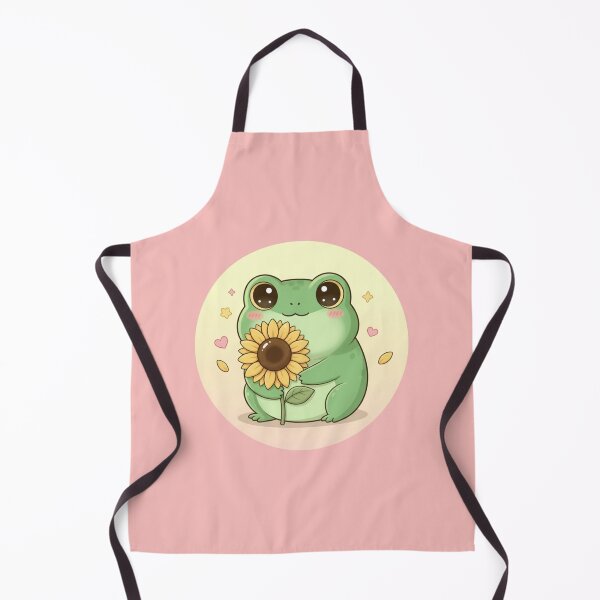 Item preview, Cute Frog with Sunflower – Cozy Kawaii Animal Illustration designed and sold by LavinyArt.