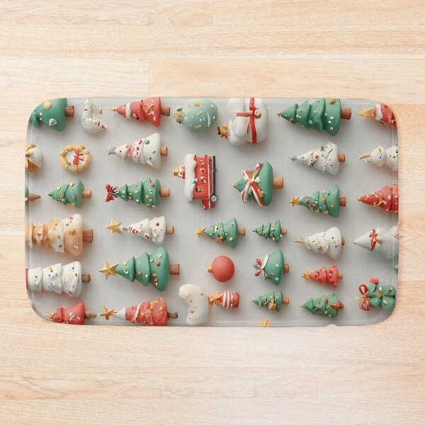 Item preview, Icing Christmas trees on a white background designed and sold by Mianku | Für das Leben.