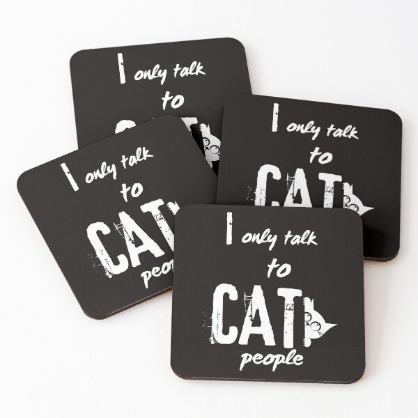 Item preview, I Only Talk To Cat People. designed and sold by Dinasshop.