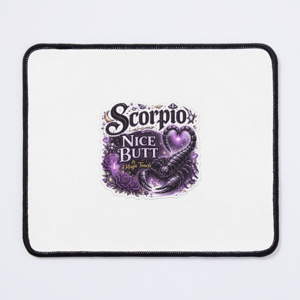 Item preview, Scorpio Zodiac Sticker ♏? | Gothic Elegant Astrology Quote | “Nice Butt & A Magic Touch” Horoscope Design designed and sold by SparkVault.