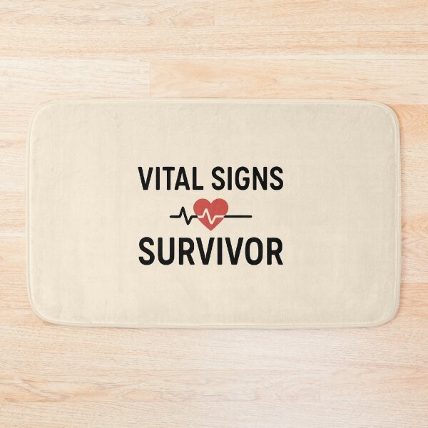 Item preview, Vital Signs Survivor Funny Nurse EKG Heartbeat Health Gift design designed and sold by Dantin.