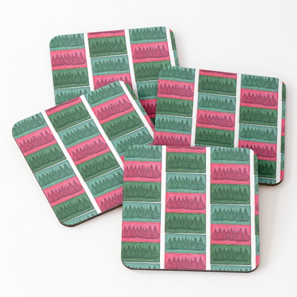 Item preview, Christmas trees, three-part wax crayon drawing designed and sold by Mianku | Für das Leben.