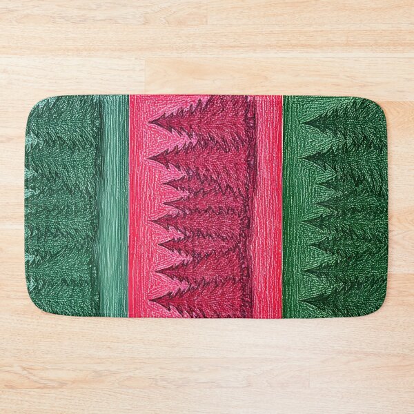 Item preview, Christmas trees, three-part wax crayon drawing designed and sold by Mianku | Für das Leben.
