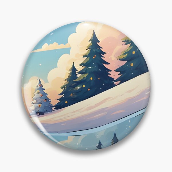 Item preview, gentle, snow-covered hilly landscape under a light blue sky designed and sold by Mianku | Für das Leben.