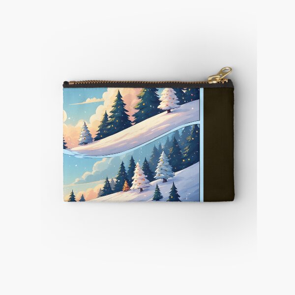 Item preview, gentle, snow-covered hilly landscape under a light blue sky designed and sold by Mianku | Für das Leben.