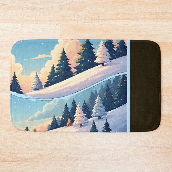 Item preview, gentle, snow-covered hilly landscape under a light blue sky designed and sold by Mianku | Für das Leben.