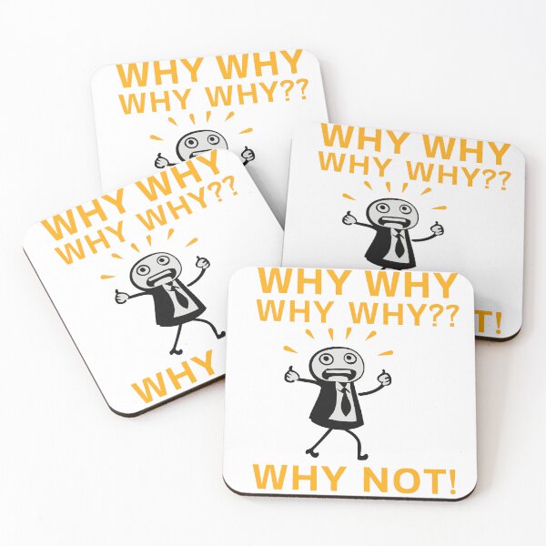 Item preview, Why Why Why Funny Overthinking Humor Design for Anxious Minds designed and sold by CyfroweMysli.