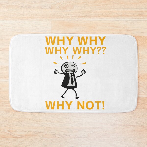 Item preview, Why Why Why Funny Overthinking Humor Design for Anxious Minds designed and sold by CyfroweMysli.