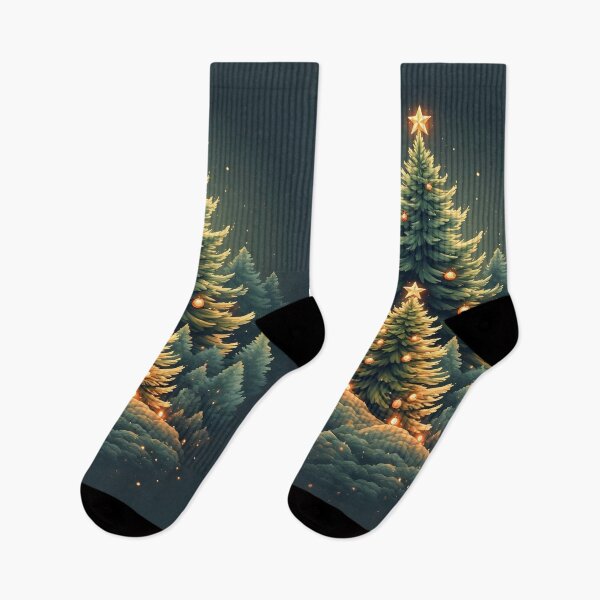 Item preview, Festive Christmas tree forest with star lighting designed and sold by Mianku | Für das Leben.