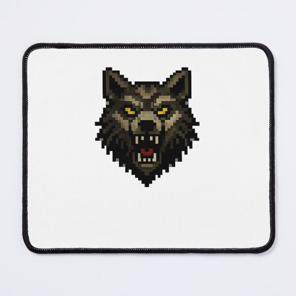 Item preview, Pixelated Wolf of the Night – Wolf Head designed and sold by NextNoob485.