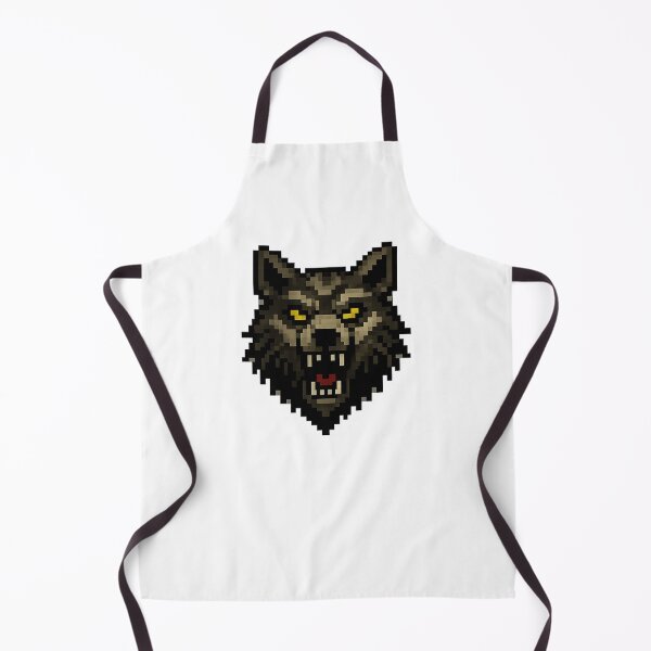 Item preview, Pixelated Wolf of the Night – Wolf Head designed and sold by NextNoob485.