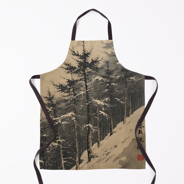 Item preview, Japanese snowy mountain landscape shrouded in dense fog designed and sold by Mianku | Für das Leben.
