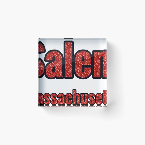 Item preview, Salem Massachusetts City Name With Red Rhinestone designed and sold by TheIconSmith.