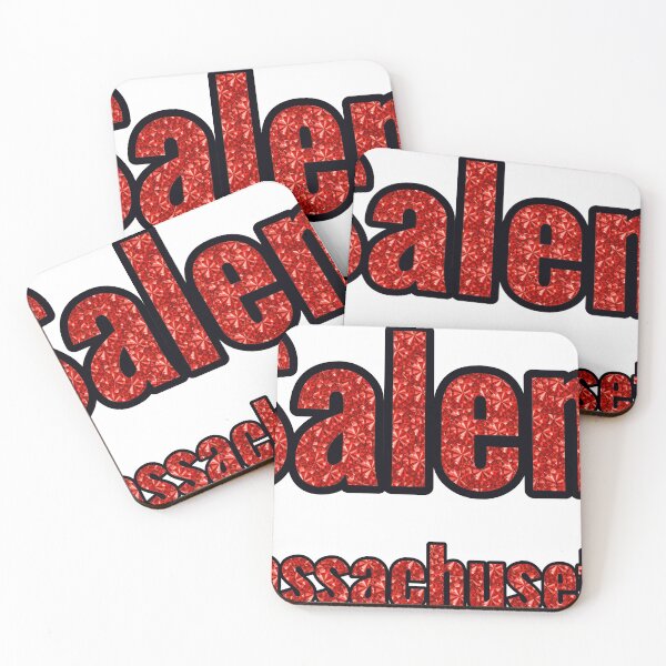 Item preview, Salem Massachusetts City Name With Red Rhinestone designed and sold by TheIconSmith.