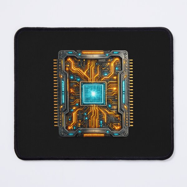 Item preview, Futuristic Glowing Circuit Core Panel designed and sold by MargueriteMami.