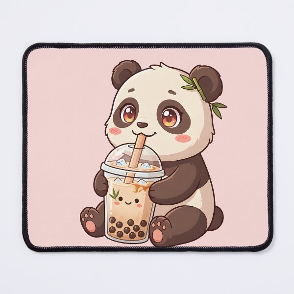 Item preview, Kawaii Anime Panda Drinking Bubble Tea - Cute Boba Lover designed and sold by WalterAdd.