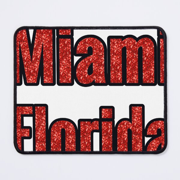 Item preview, Miami Florida City Name With Red Rhinestone designed and sold by TheIconSmith.