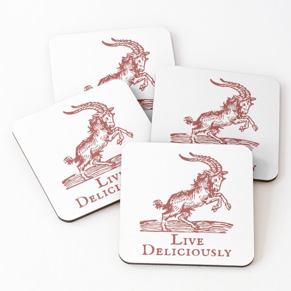Item preview, Live Deliciously Goat designed and sold by Angry Swan Designs.