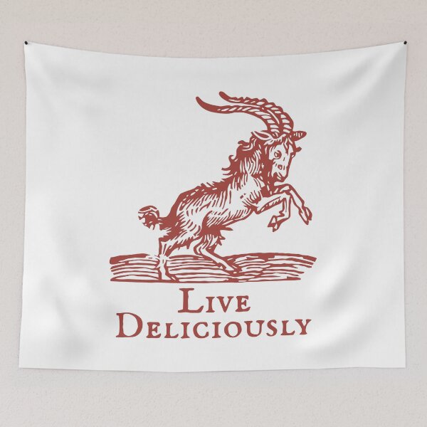 Item preview, Live Deliciously Goat designed and sold by Angry Swan Designs.