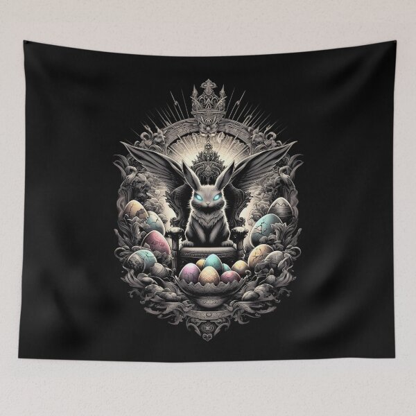 Item preview, Evil Easter Bunny King – Dark Gothic Royal Rabbit Design designed and sold by Art-Arcade6.