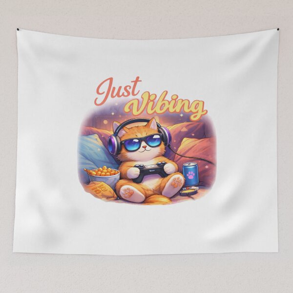 Item preview, Cute Cat Chilling designed and sold by BluebubbleTeashop.