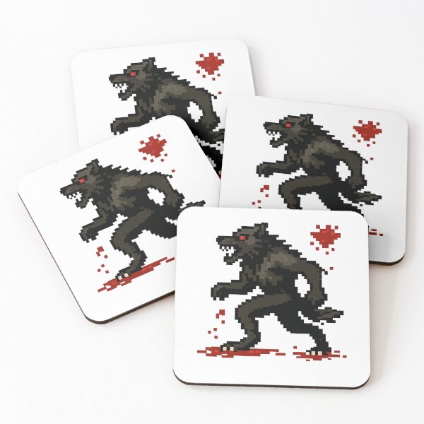 Item preview, Pixelated Bloody Beast – Werewolf designed and sold by NextNoob485.
