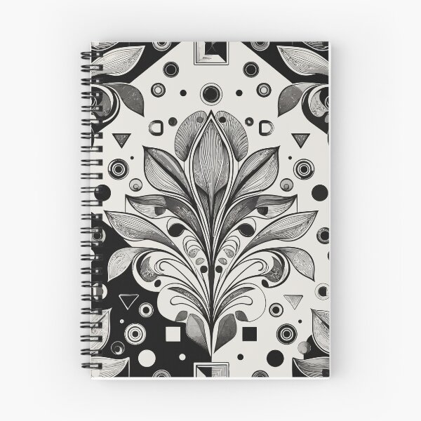 Item preview, Black and White Ornamental Geometric Pattern designed and sold by RidaSalArt.