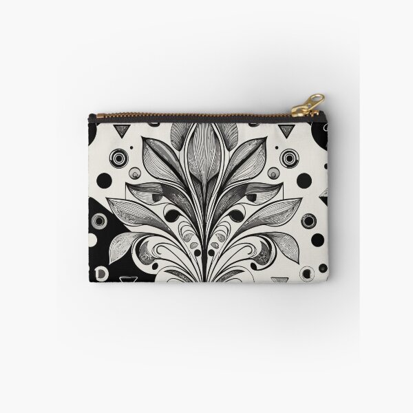 Item preview, Black and White Ornamental Geometric Pattern designed and sold by RidaSalArt.