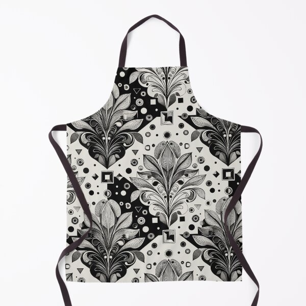 Item preview, Black and White Ornamental Geometric Pattern designed and sold by RidaSalArt.