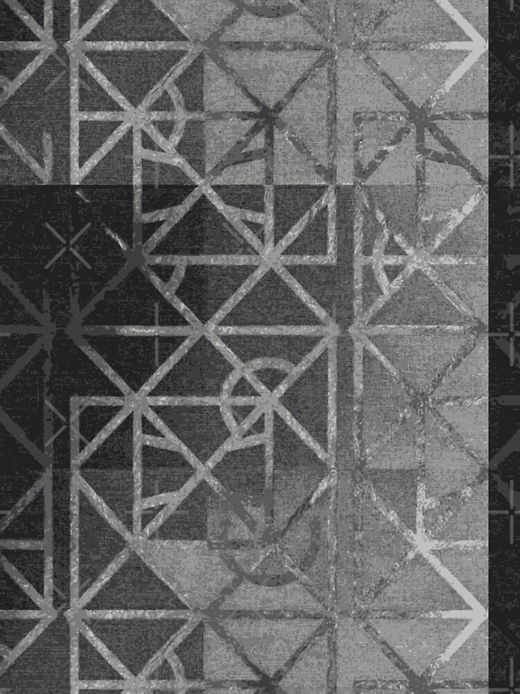 Thumbnail 4 of 4, iPhone Case, Dark Geometric Abstract Pattern Texture designed and sold by RidaSalArt.