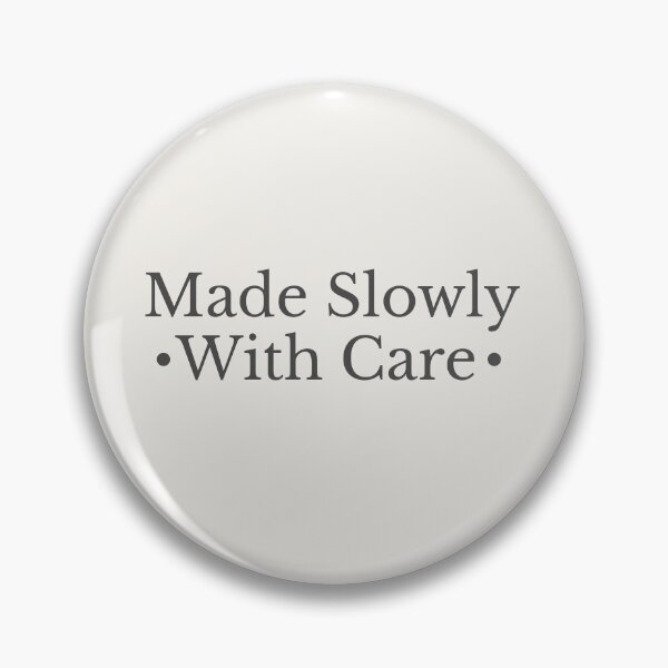 Item preview, Made slowly with care - Cosy Slow Living Text Design designed and sold by SipAndStitchCo.