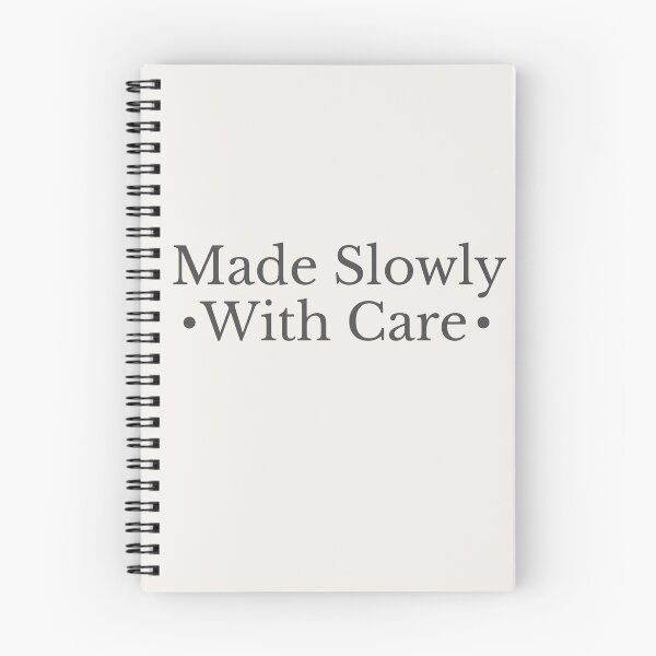 Item preview, Made slowly with care - Cosy Slow Living Text Design designed and sold by SipAndStitchCo.