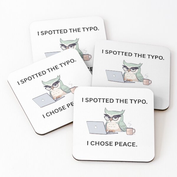 Item preview, Funny Grammar Mug – I Spotted the Typo I Chose Peace – Sarcastic Office Humor Gift designed and sold by jyotsanafinds.