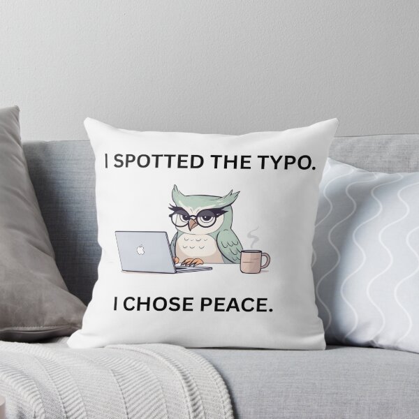 Item preview, Funny Grammar Mug – I Spotted the Typo I Chose Peace – Sarcastic Office Humor Gift designed and sold by jyotsanafinds.