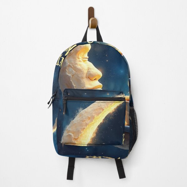 Item preview, Powered by Moonlight & Caffeine - Surreal Crescent Moon Coffee Art designed and sold by DesignsByDessie.