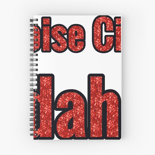 Item preview, Boise City Idaho, name, custom name, NamesandPlaces, Explore That City, travel, maps, wordwidesymbols, red, natural gemstone, enamel, neon, art, artistic, vintage, retro designed and sold by TheIconSmith.