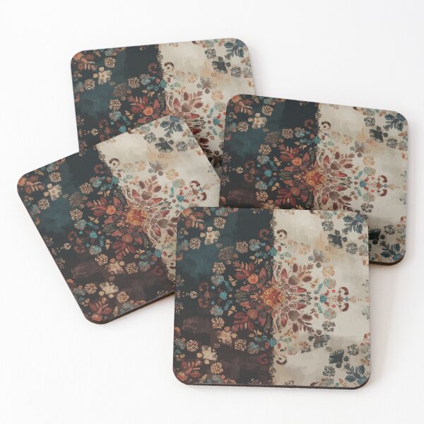 Item preview, Vintage Bohemian Floral Mandala Pattern designed and sold by RidaSalArt.