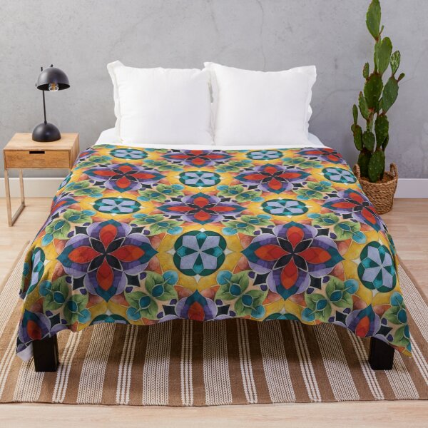 Item preview, Vibrant Geometric Mandala Pattern with Bright Colors designed and sold by RidaSalArt.