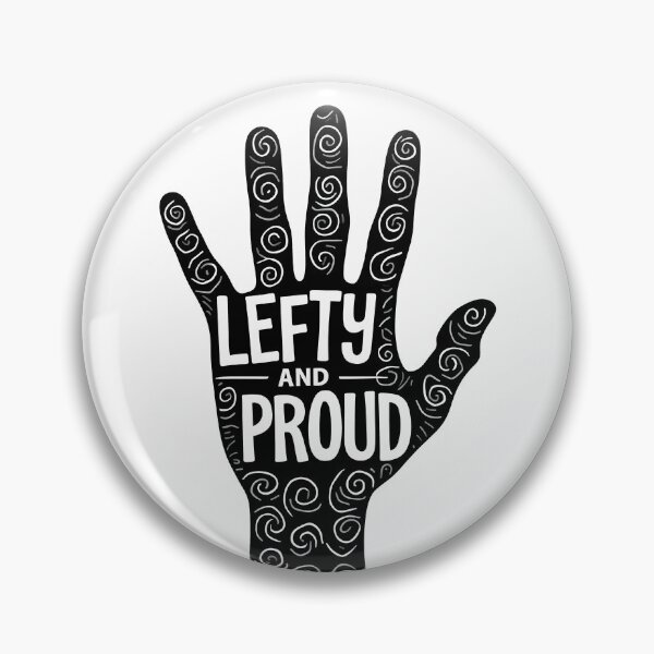 Item preview, Proud Lefty - Artistic Left Handed Hand Design with Tribal Swirls designed and sold by DesignsByDessie.