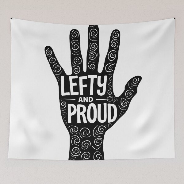 Item preview, Proud Lefty - Artistic Left Handed Hand Design with Tribal Swirls designed and sold by DesignsByDessie.
