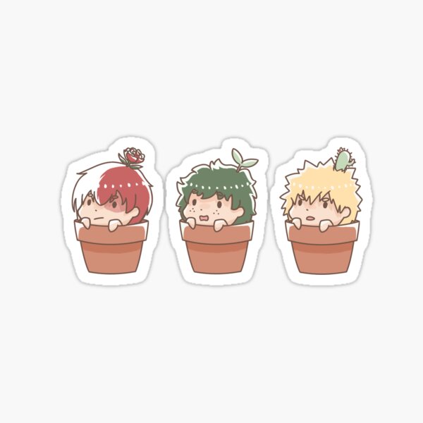 boys will be... plants? Sticker