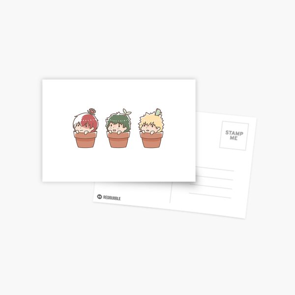 boys will be... plants? Postcard