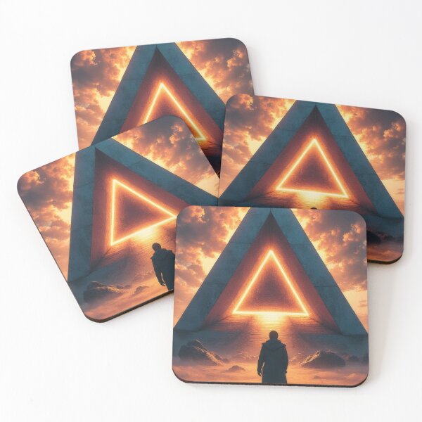 Item preview, Archaic pyramid and lone wanderer designed and sold by Mianku | Für das Leben.