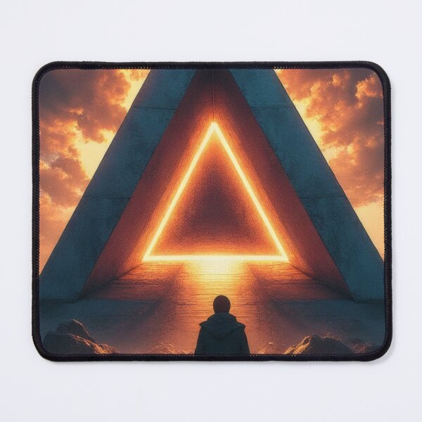 Item preview, Archaic pyramid and lone wanderer designed and sold by Mianku | Für das Leben.