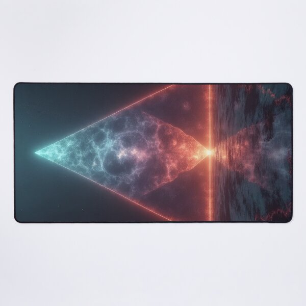 Item preview, Luminous triangular pyramid above dark water designed and sold by Mianku | Für das Leben.