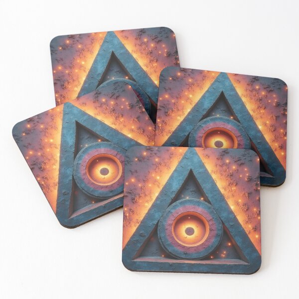 Item preview, Mystical triangle with a glowing circular eye designed and sold by Mianku | Für das Leben.