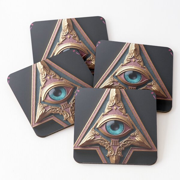 Item preview, Geometric arrow with eye metal look designed and sold by Mianku | Für das Leben.