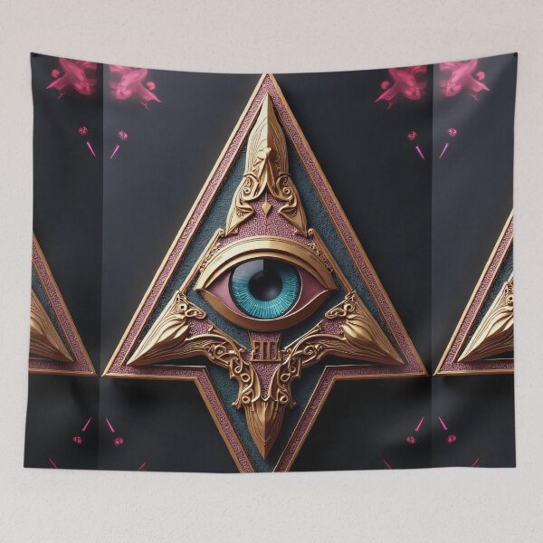 Item preview, Geometric arrow with eye metal look designed and sold by Mianku | Für das Leben.